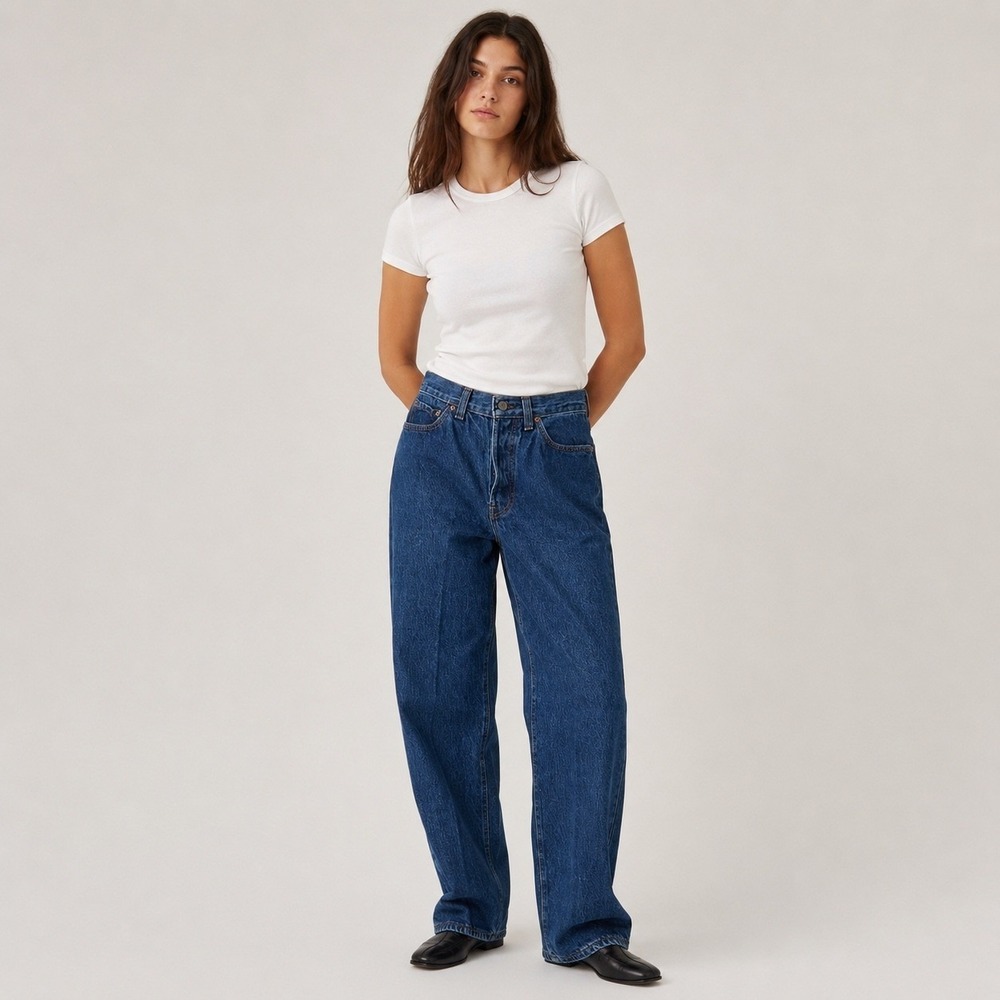 Vintage Levi's 1987 High Waisted Straight Leg Jeans Made in USA Size 7